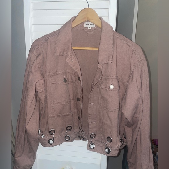 Super down denim jacket never worn - Picture 2 of 4